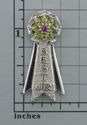 Modal Additional Images for Silver Ribbons Brooch - SRIB502